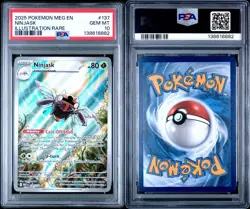 2025 POKEMON MEG EN-MEGA EVOLUTION ILLUSTRATION RARE #137 NINJASK PSA 10 - Image 1