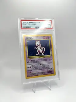 Pokemon Mewtwo Base Set Unlimited Holo Rare #10 PSA 9 Mint - Image 2