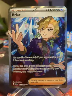 Pokemon Briar Trainer Full Art Ultra Rare Holo Sv07: Stellar Crown 163/142 - Image 1