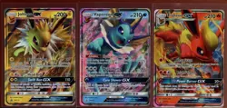 Flareon Jolteon Vaporeon GX SM171 SM172 SM173 NM Promo Set Sun Moon Pokemon - Image 1