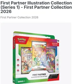 🔥PRESELL🔥 Pokemon TCG First Partner Illustration Collection Box Series 1 Seal - Image 1