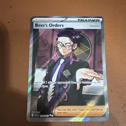 Pokemon Boss's Orders 256/217 Trainer Supporter Holo Rare Full Art Corbeau ASC - Image 1