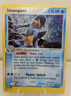 Pokemon TCG Swampert 13/109 EX Ruby and Sapphire Holo Rare E Series HP - Image 1