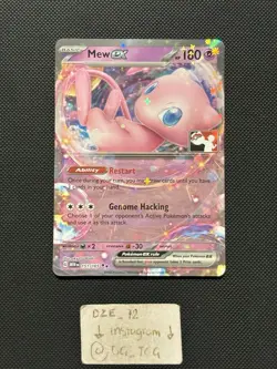 Pokemon Play Prize Pack Series 5 - Mew ex - 151/165 - Full Art Promo - MINT - Image 1