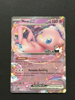Pokemon Play Prize Pack Series 5 - Mew ex - 151/165 - Full Art Promo - MINT - Image 2
