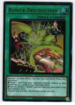 RUNICK DESTRUCTION MP23-EN243 ULTRA RARE YU-GI-OH TCG - Image 1
