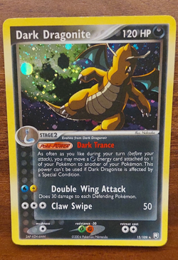 Dark Dragonite 15/109 (Team Rocket Returns) Holo Vintage Pokemon Card LP - Image 4
