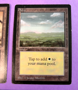 3X MTG MAGIC CARDS ORIGINAL BETA LANDS: PLAINS, SWAMP & MOUNTAIN. FREE SHIPPING - Image 4
