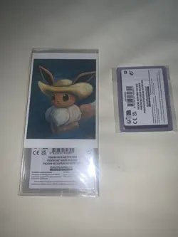 Van Gogh Pikachu Art Card with Grey Felt Hat &Van Gogh Insert &Full Postcard Set - Image 2