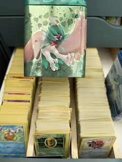 Pokemon Cards X 100 + FREE STACKING TIN no energys or trainers Just MONSTERS - Image 2