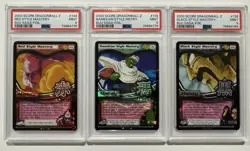 3x PSA 9 FOIL MASTERY CARDS Dragonball Z Score Collection Bulk Lot PROMO - Image 1