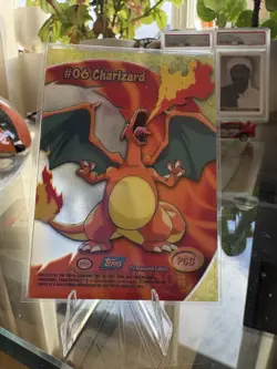 2000 Pokemon Charizard #06 Topps PC3 TV Animation Clear Card Variant - Image 2