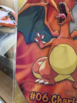 2000 Pokemon Charizard #06 Topps PC3 TV Animation Clear Card Variant - Image 3