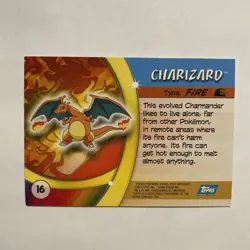 Charizard Pokemon Advanced Challenge Topps TCG Card 2004 #16 - Image 2