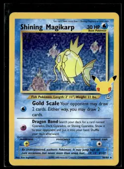 Pokemon TCG Celebrations Classic Collection Shining Magikarp Holo Card 66/64 - Image 1