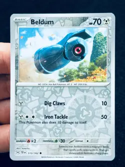 Beldum 113/162 Reverse holo - LP-NM - Pokemon TCG Card - Image 1