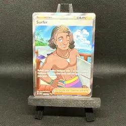 Pokemon TCG Surfer 235/191 SV08 Surging Sparks Holo Ultra Rare Card - Image 1