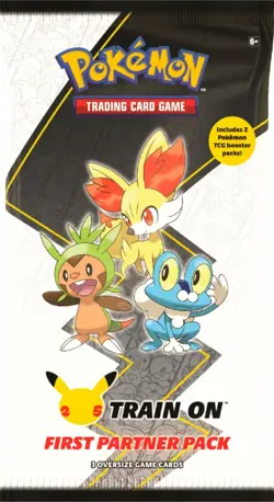 First Partner Pack Jumbo Kalos Region Pokemon Cards + 2 Booster Packs - Image 1