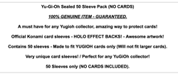Yu-Gi-Oh SEALED Card Holo Sleeves Pack 1st Limited Edition Elemental Hero Deck - Image 2