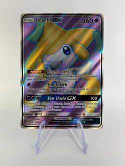 Jirachi GX 79a/236 Cosmic Eclipse Secret Rare Alt Art Full Art Pokemon Card - Image 1