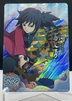 Tomioka Giyuu Demon SSR YXT-SSR-082 Hero Post Card of God Anime CCG Card - Image 1