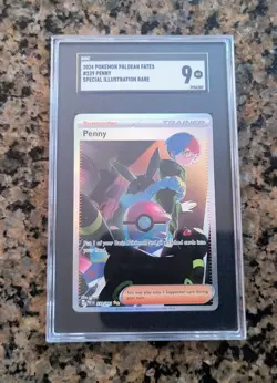 Penny S.I.R. Full Art Pokemon Card SGC 9 MINT Paldean Fates 239/091 2024 UMBREON - Image 1