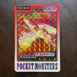 Moltres No. 146 Prism Bandai Carddass Japanese Pokemon Card Nintendo From Japan - Image 2