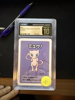 CGC PRISTINE 10 Graded 2019 Mew Old Maid Babanuki Pokemon Card Dr Ooyama Art 151 - Image 1