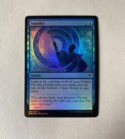 MTG Impulse *RETRO FRAME FOIL* Dominaria Remastered 287 NM - Image 1