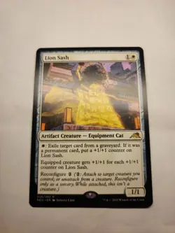 MTG Lion Sash Kamigawa: Neon Dynasty 026/302 Regular Rare - Image 1