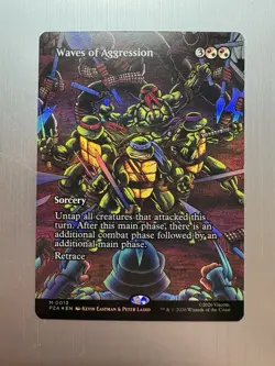 Waves Of Aggression - 13 - MTG: Teenage Mutant Ninja Turtles - Borderless - Foil - Image 1