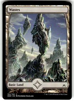 Wastes (184) - Full Art Oath of the Gatewatch Regular MTG - Image 1