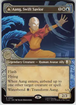 MTG Aang Swift Savior Showcase Normal NM Avatar: The Last Airbender Magic 347 - Image 1