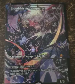 Bloodthirsty Conqueror **PLAYTEST** (Showcase) Foundations Foil - Image 1