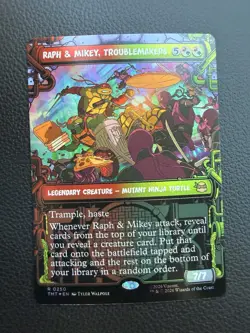 Raph & Mikey, Troublemakers (Showcase) Teenage Mutant Ninja Turtles Foil - Image 1