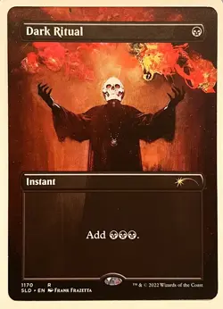 MTG Dark Ritual (Borderless) | Art of Frank Frazetta Secret Lair Drop Regular NM - Image 1