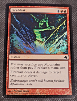 MTG Magic the Gathering 1x FOIL SP Fireblast - Fire and Lightning x1 LP -- L37 - Image 1