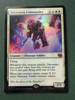 Magic the Gathering Teenage Mutant Ninja Turtles Triceraton Commander M 0025 - Image 1