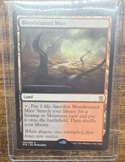 Magic: The Gathering Bloodstained Mire Land Rare Khans of Tarkir English - Image 1