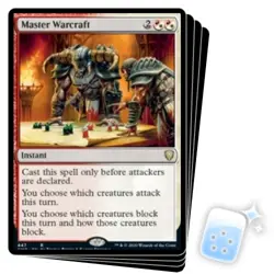 MASTER WARCRAFT (COMMANDER DECK) X4 Commander Legends Magic MTG MINT CARD - Image 1