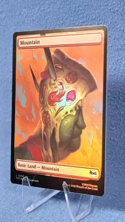 Foil TMNT Full Art Mountain Pizza Land NM Magic the Gathering Mtg 256 M1 - Image 1