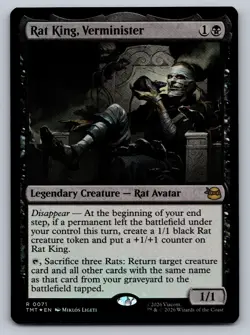 MTG Rat King Verminister 0071 Foil TMNT Rare TMT EN 2026 - Image 1
