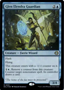 Glen Elendra Guardian FOIL Lorwyn Eclipsed Magic MTG NM - Image 1