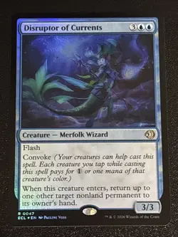 MTG Lorwyn Eclipsed Disruptor of Currents Foil 0047 NM Rare - Image 1