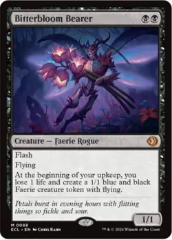 Bitterbloom Bearer (Foil, #88, NM) Lorwyn Eclipsed (ECL), MTG - Image 1
