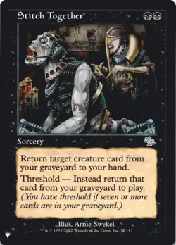 MTG Stitch Together Normal NM The List Reprints Magic 72/143 - Image 1