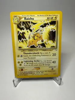 Raichu 21/64 Neo Revelation Regular LP Pokemon Card - Image 1