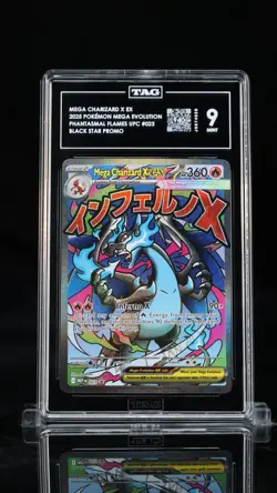 2025 Pokemon Phantasmal Flames Mega Charizard X EX Black Star Promo TAG 9 (940) - Image 1