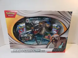 Pokemon Factory Sealed Mabostiff Ex Box With 4 Booster Packs Promo And Jumbo - Image 1
