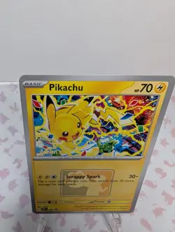🔥Pokemon TCG Pikachu Winner Stamp 2025 Worlds Promo Near Mint SVP 225 Promo 🔥 - Image 2